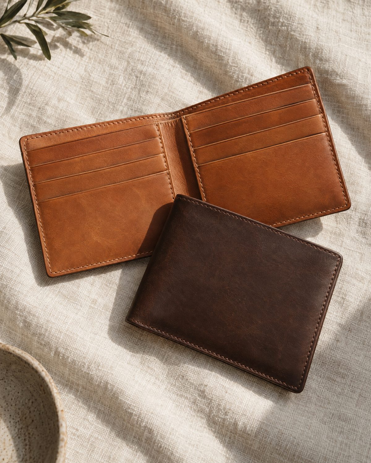 Wallet category - leather and canvas wallets from Tin Bucket Mercantile