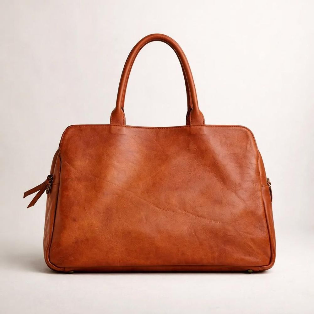 Elegant Cowhide Leather Handbag – Large Capacity detail photo 2