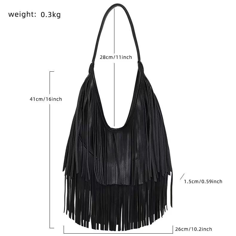 Fashionable PU Leather Hobo Bag – Casual detail photo 3