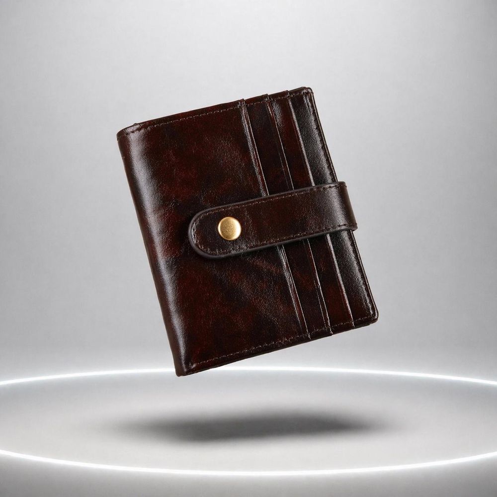 Genuine Leather Fashionable Universal Card Bag detail photo 2