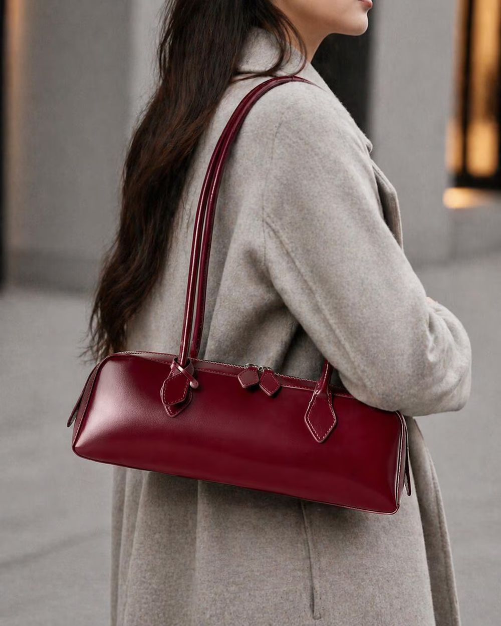 Genuine Leather Shoulder Bag detail photo 4