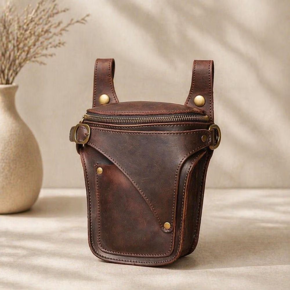 Genuine Leather Waist Bag - Waist Bag from Tin Bucket Mercantile