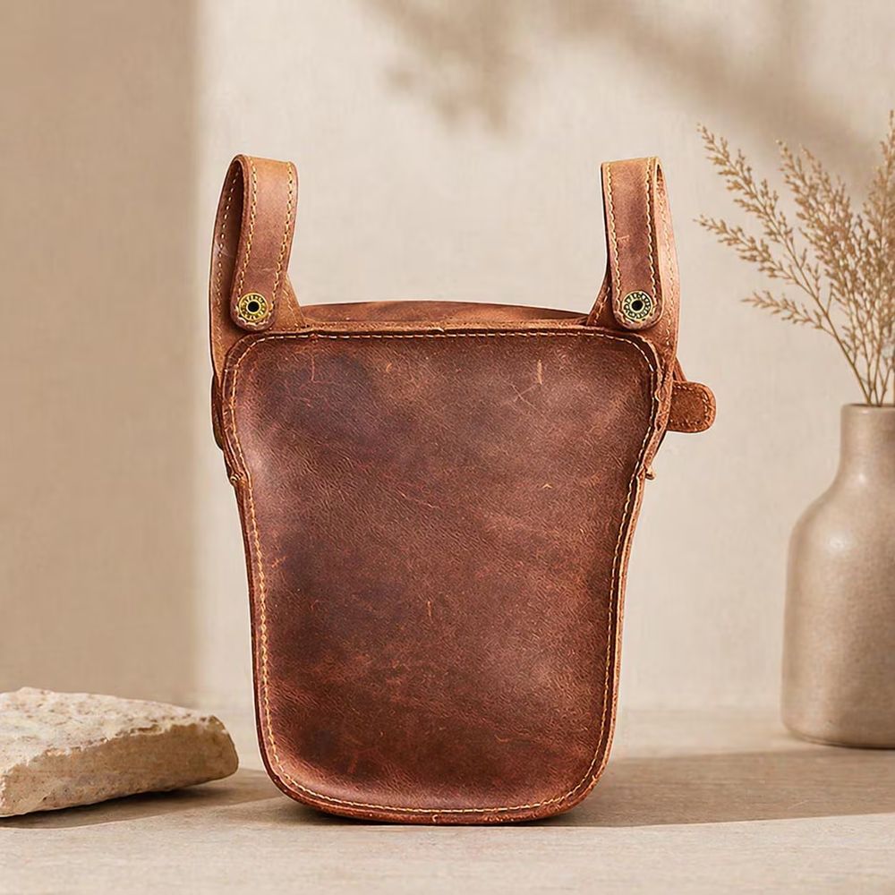 Genuine Leather Waist Bag detail photo 4