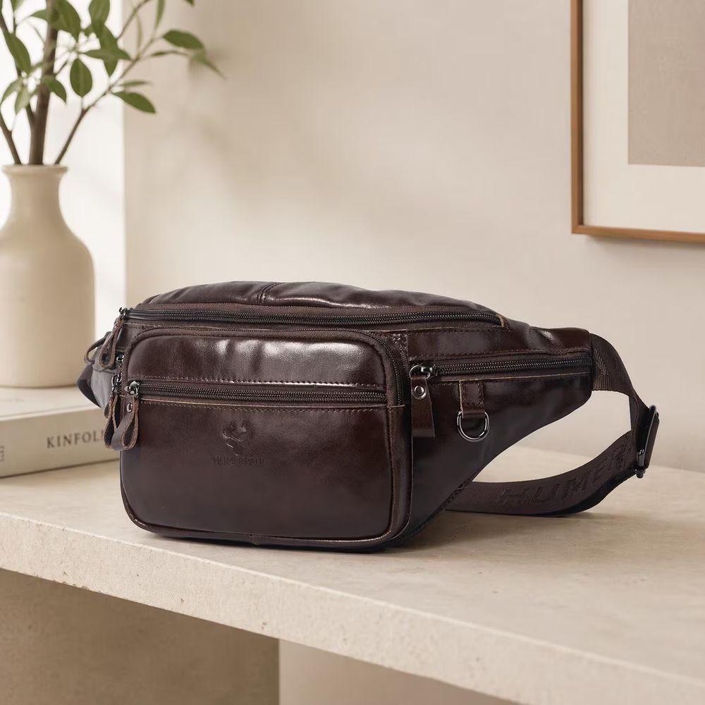 Genuine Leather Waist Bag, Casual Fanny - Waist Bag from Tin Bucket Mercantile