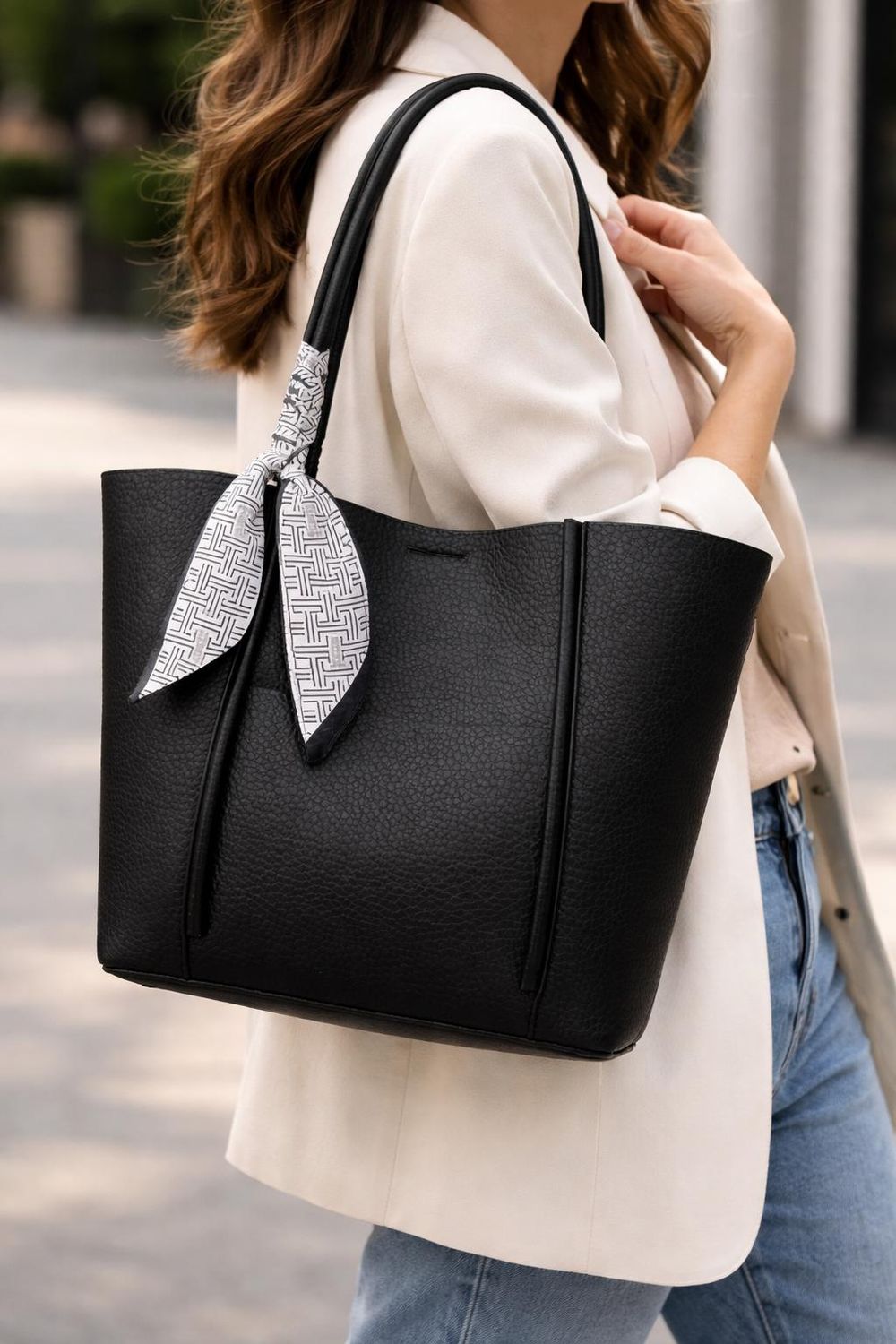 Genuine Soft Leather Tote Bag for Women detail photo 2