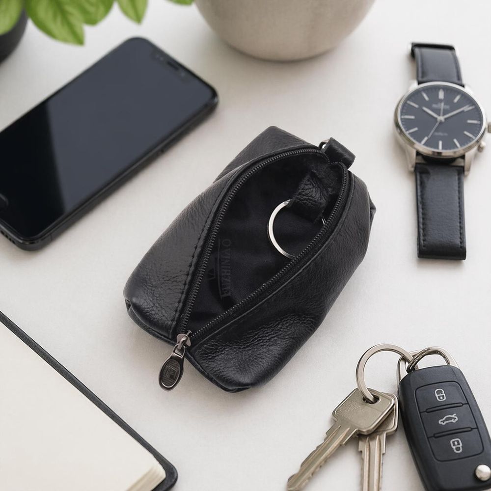 Leather Key Wallet – Short Key Holder - Wallet from Tin Bucket Mercantile