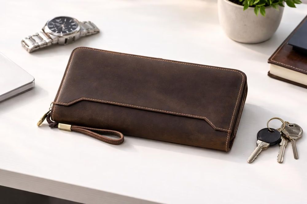 Leather Passport Wallet for Family Travel - Wallet from Tin Bucket Mercantile