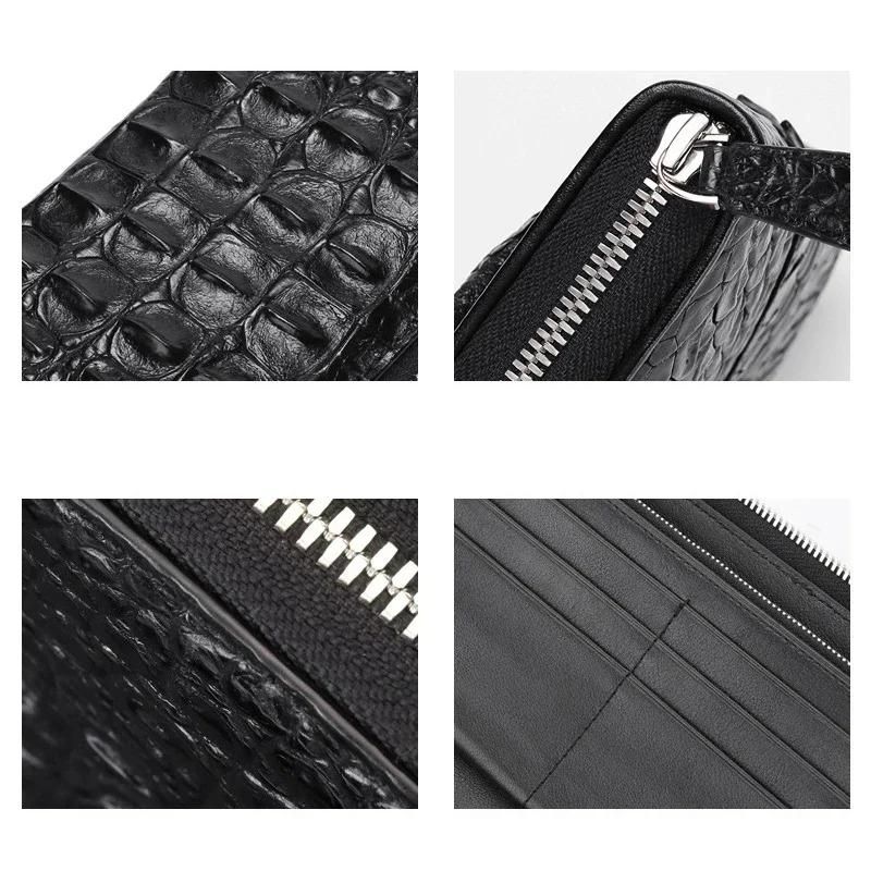 Men's Alligator Wallet Crocodile Genuine Leather Long detail photo 4