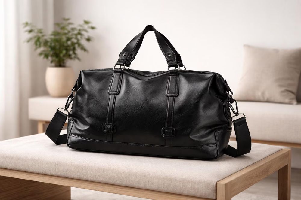 Men’s PU Leather Large Capacity Travel Bag - Travel Bag from Tin Bucket Mercantile
