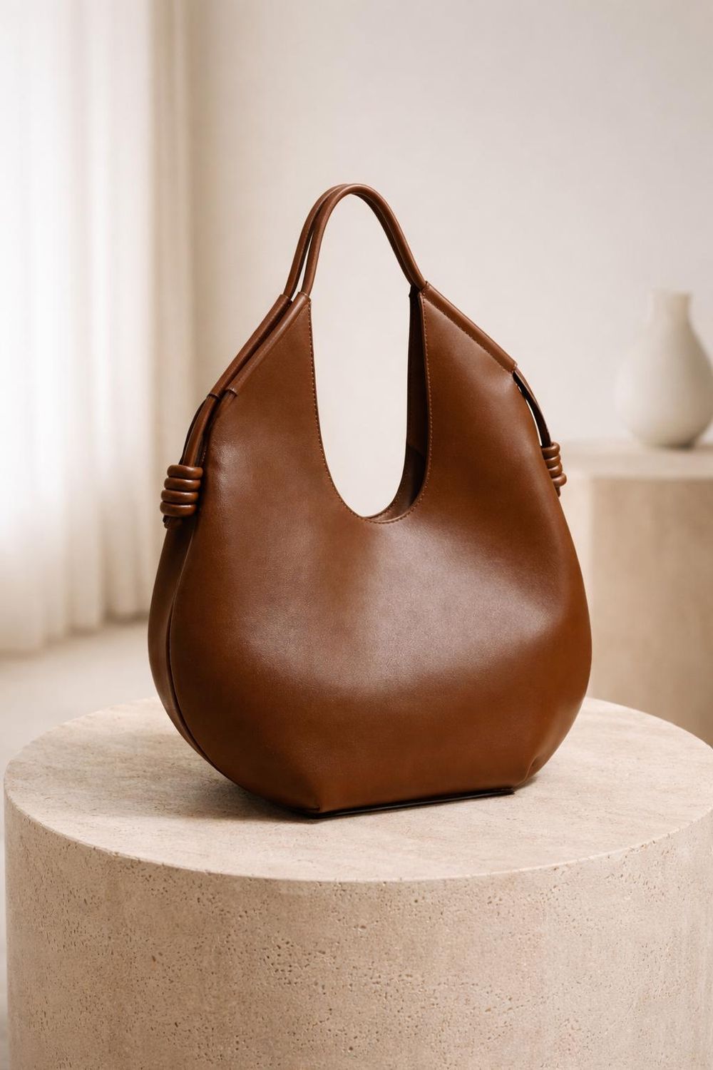 Minimalist PU Leather Tote Bag - Tote Bag from Tin Bucket Mercantile