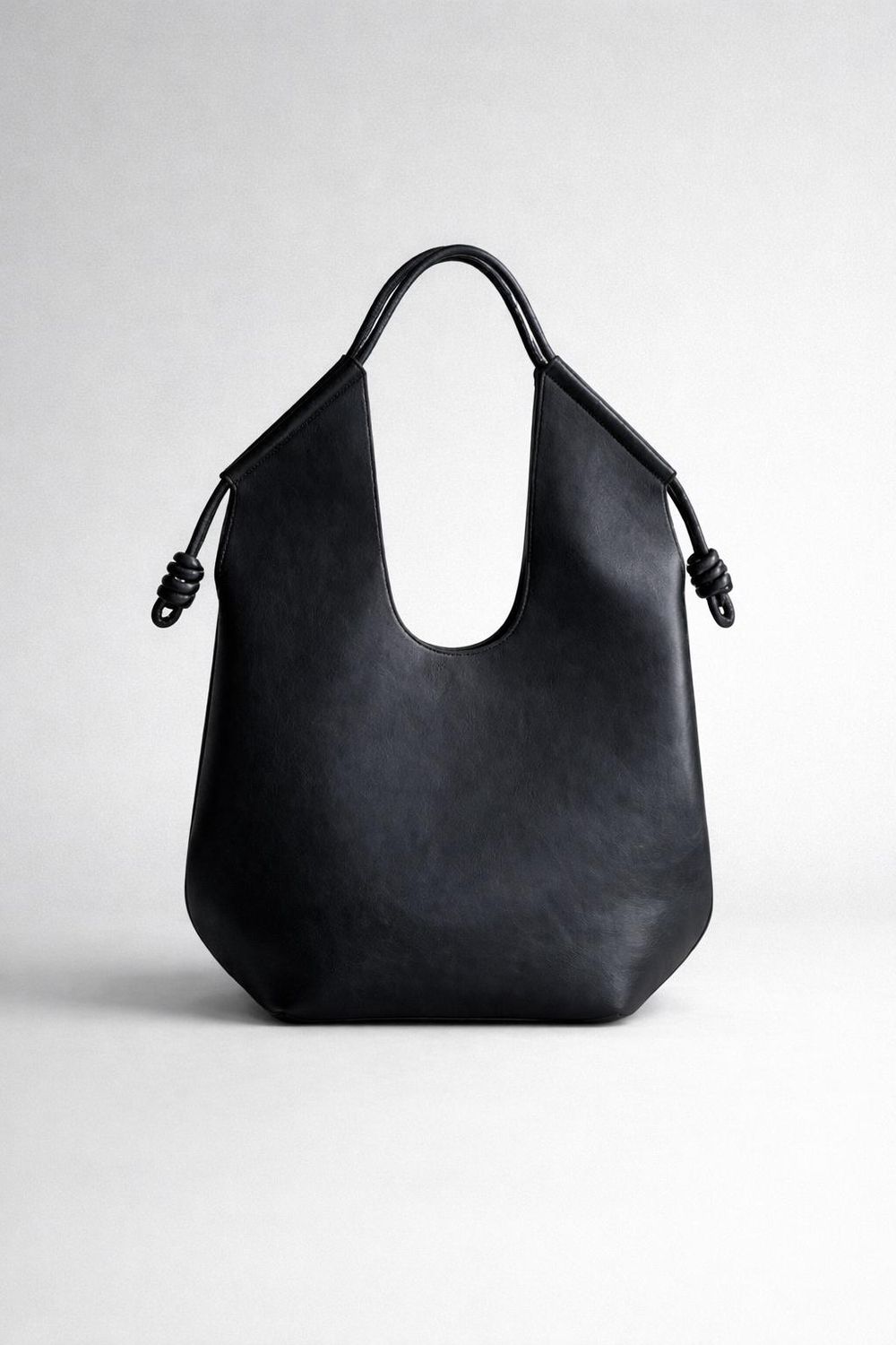 Minimalist PU Leather Tote Bag detail photo 2