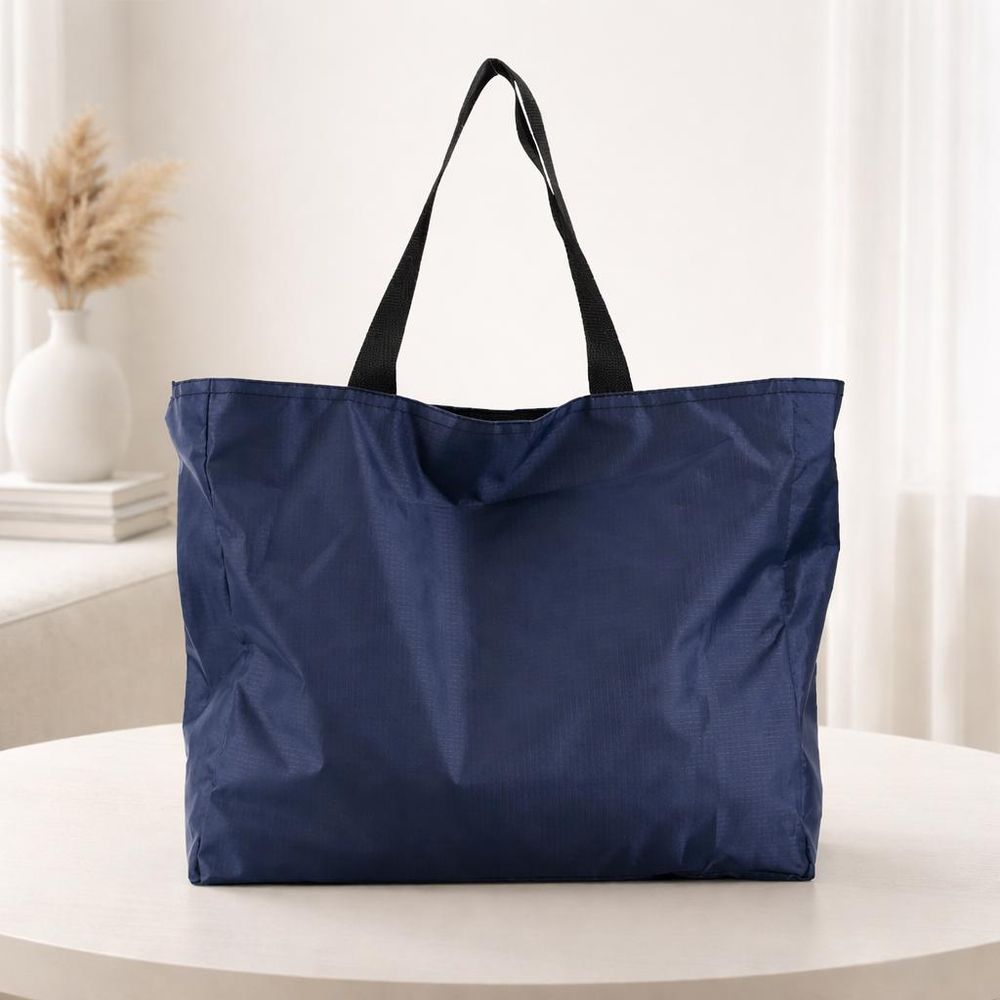 Polyester Oxford Shopping Bags – Zipper Large detail photo 2