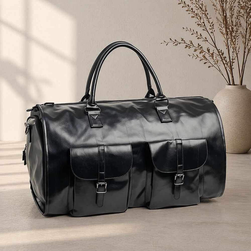 PU Leather Business Travel Bag – Waterproof detail photo 4
