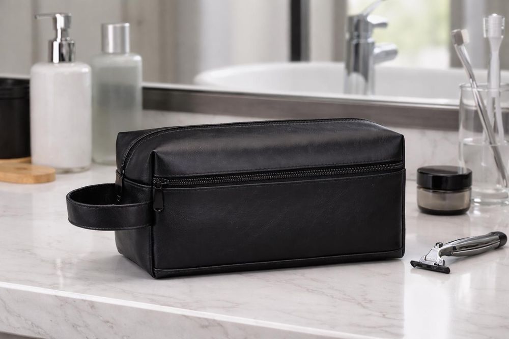 PU Leather Travel Bag for Men detail photo 2
