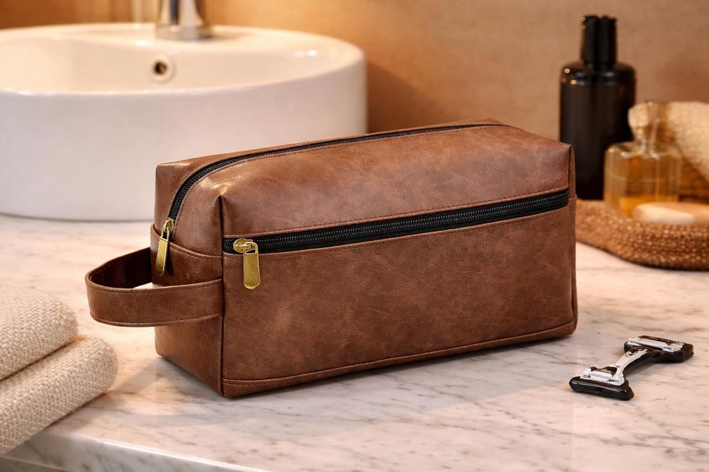 PU Leather Travel Bag for Men detail photo 3