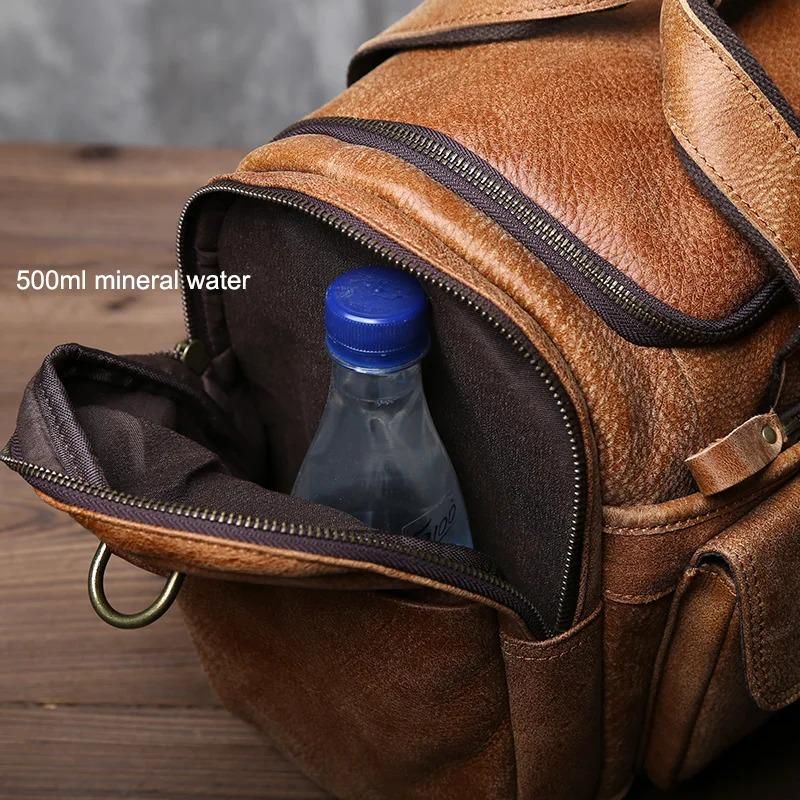 Retro Men's Genuine Leather Crossbody Bag – detail photo 4