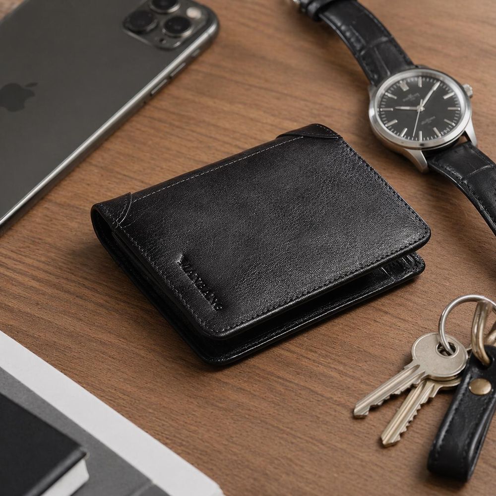 RFID Leather Wallet for Men – Stylish detail photo 2