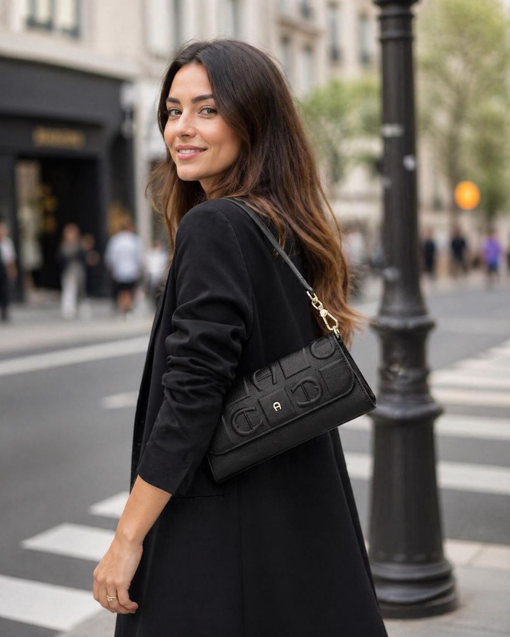 Textured PU Leather Crossbody Bag - Shoulder Bag from Tin Bucket Mercantile