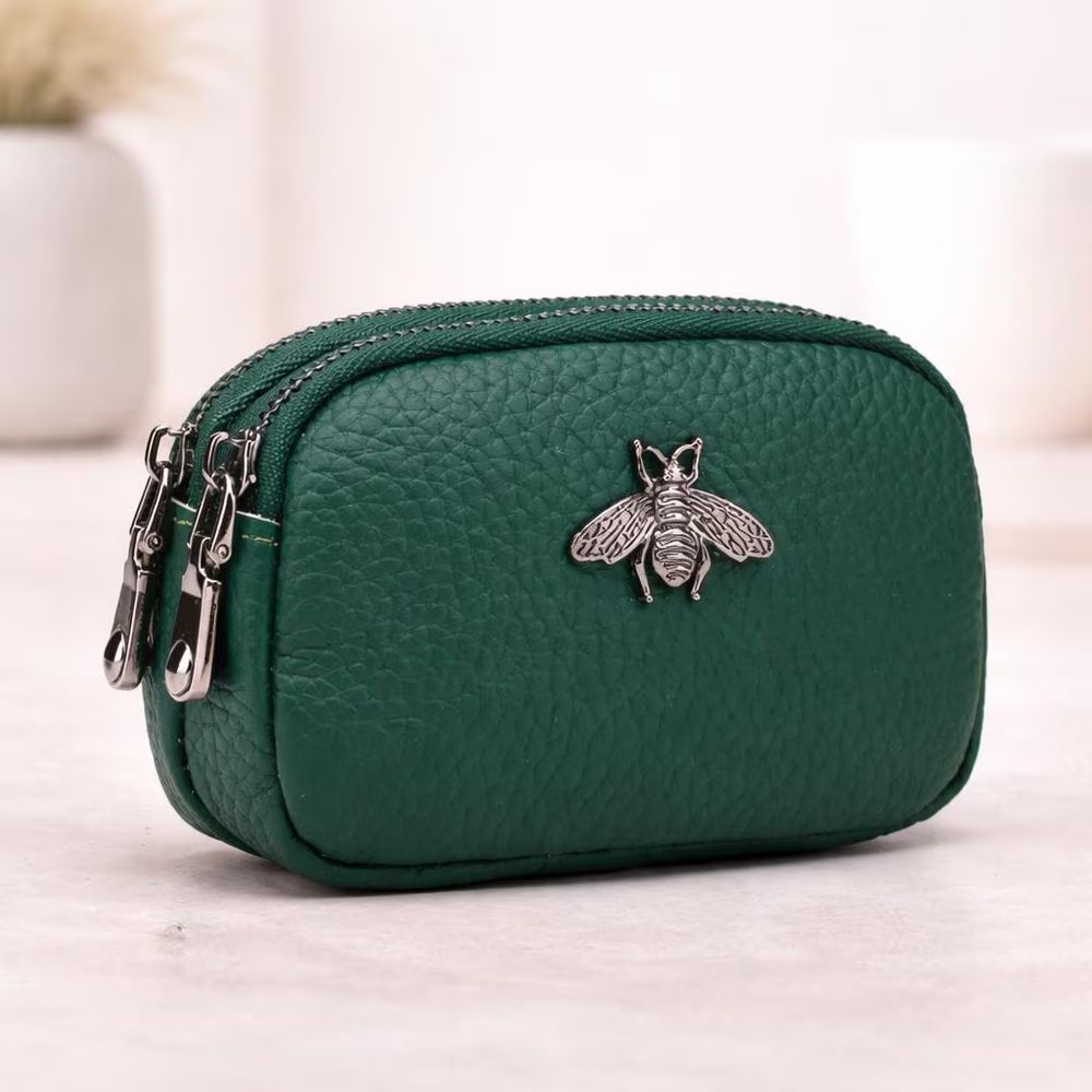 Women’s Genuine Leather Coin Purse - Double - Wallet from Tin Bucket Mercantile