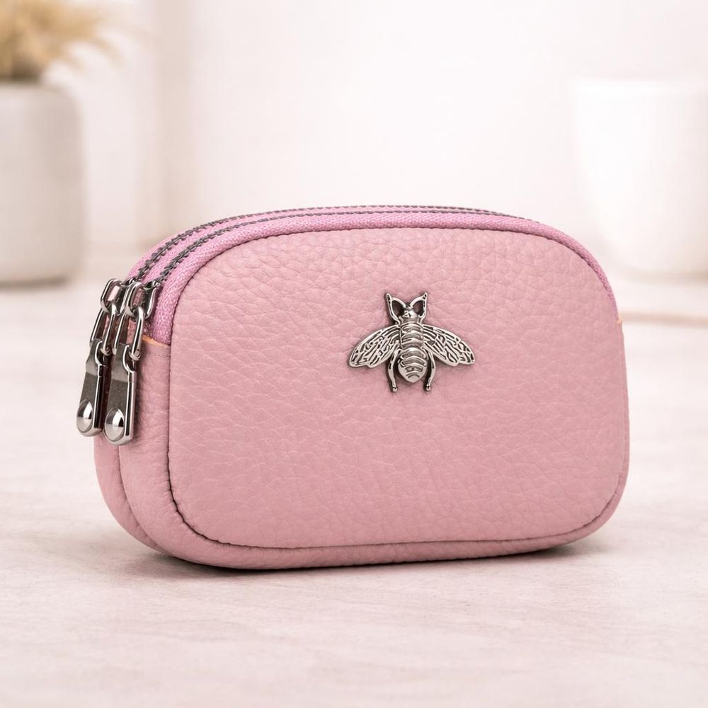 Women’s Genuine Leather Coin Purse - Double detail photo 3