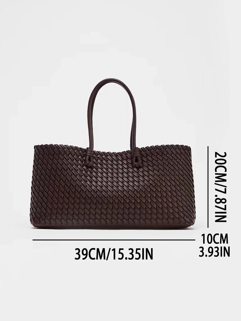 Woven Tote Bag – Large Capacity Shoulder detail photo 4